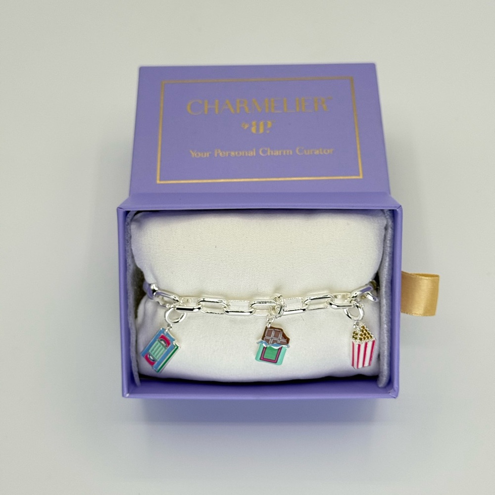 Bomb Party Charmelier “Takin’ It Old School Cubic Zirconia On Silver Plating🍿